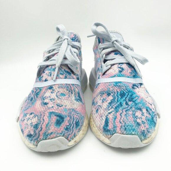 ADIDAS Boost Nmd R1 Easter Tie Dye Blue Pink Athletic Shoes Sneakers Womens 6 - Picture 2 of 16